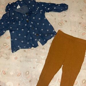 Kids Blue and Brown Matching Set